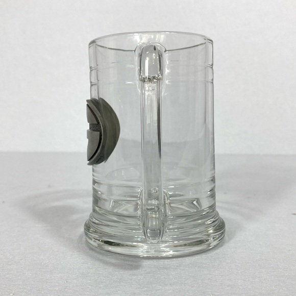 Georgia Bulldogs H&M Clear Glass Mug with Metallic Emblem - Picture 3 of 9